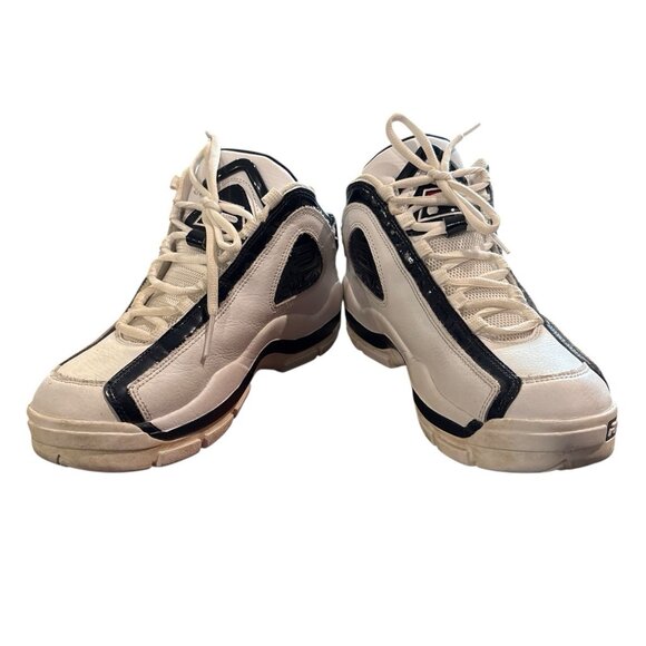 FILA GRANT HILL 2 GB -Mens Hightop Basketball White/Navy/Red Sneakers Size 6.5 - Picture 4 of 8